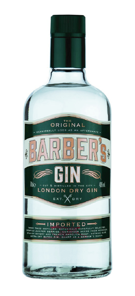 Gin Barbers London Dry 700cc 40º alc.