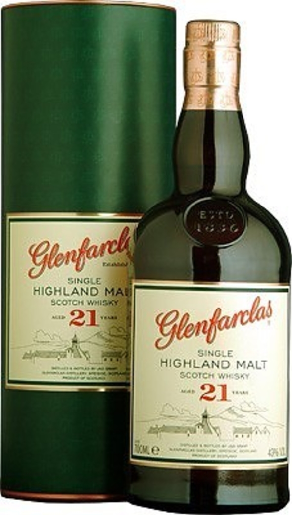 Whisky Glenfarclas 21 años 700cc 43º alc.
