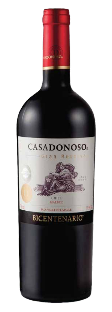 Vino Casa Donoso Bicentenario Gran Reserva Malbec 750cc