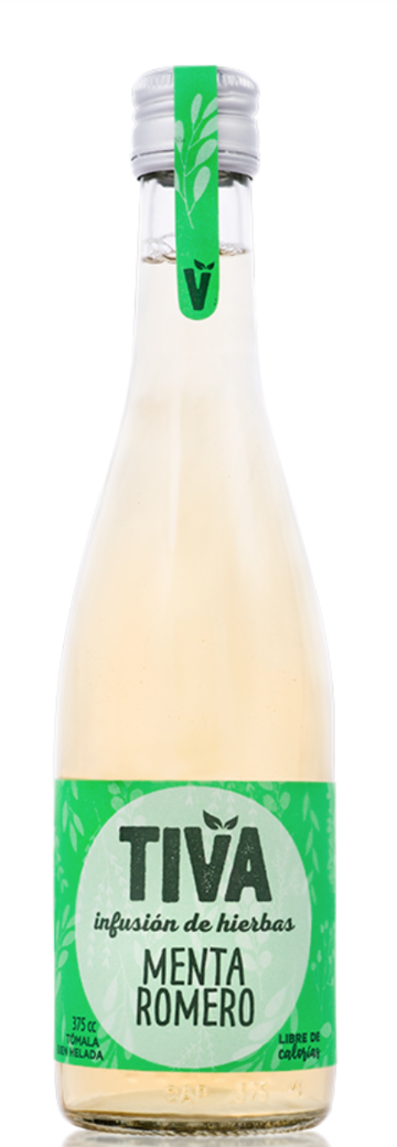 Agua Tiva Menta Romero Botella 375cc