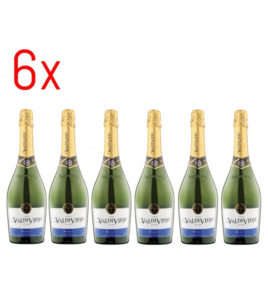 6x Valdivieso Brut Champagne 750cc