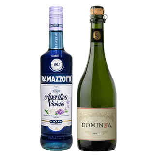 Imagen de Pack Ramazzotti Violeto Casa Silva Dominga: 1x Licor Aperitivo Ramazzotti Violetto 700cc + 1x Espumante Casa Silva Dominga Brut 750cc