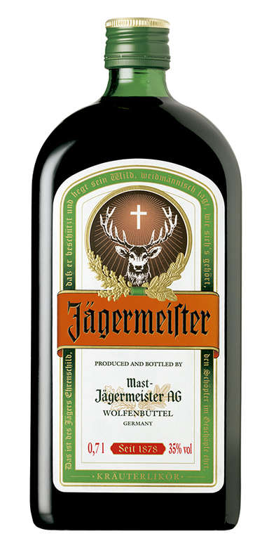 Licor Jagermeister 700cc 35º alc.
