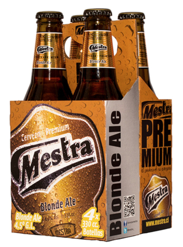 4x Cerveza Mestra Blonde Ale en Botellas 330cc