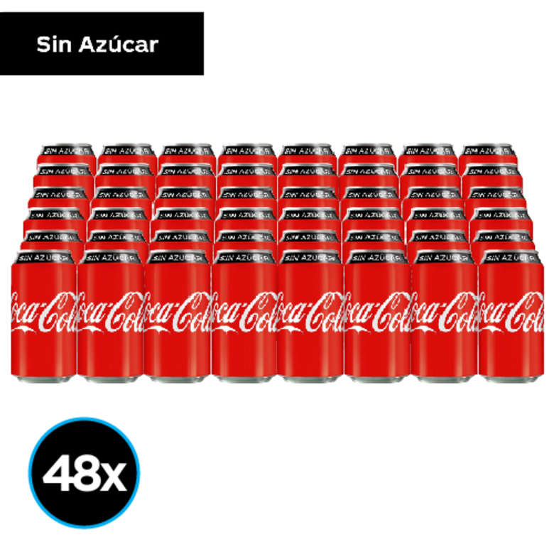 48x Coca-Cola Sin Azúcar Lata 350cc
