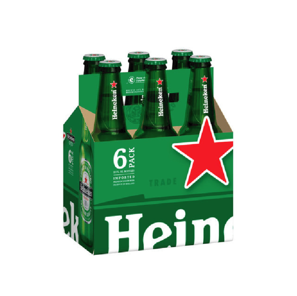 6x Cerveza Heineken en Botellas 330cc