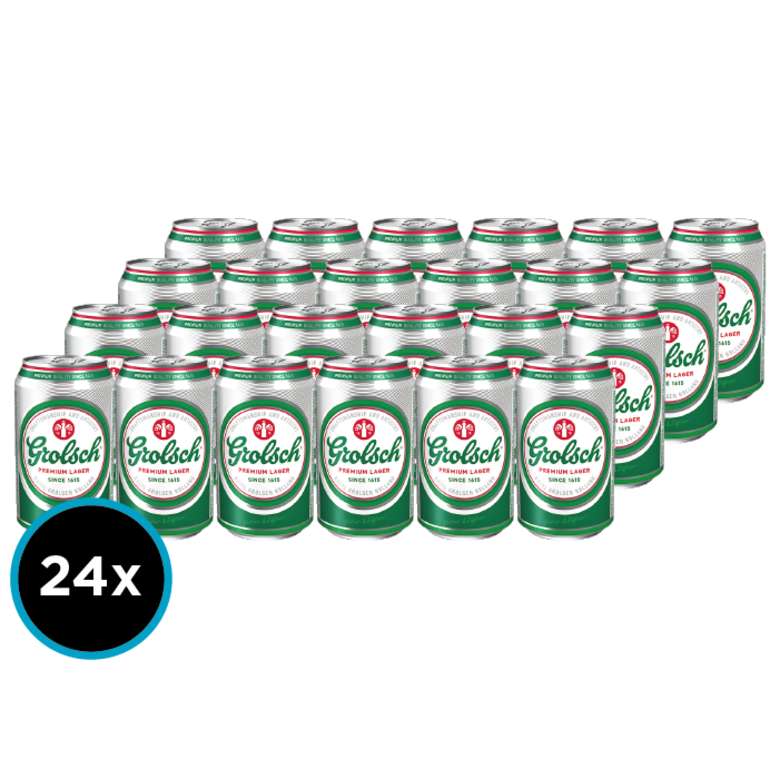 24x Cerveza Grolsch en Latas 330cc