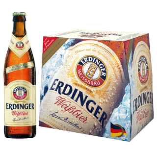Imagen de 12x Cervezas Erdinger Weißbier Botella 500cc