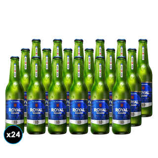 Imagen de 24x Cervezas Royal Guard Cero Botella 355cc 