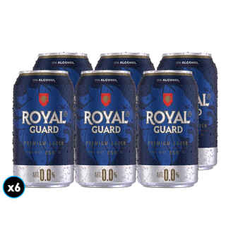 Imagen de 6x Cervezas Royal Guard Cero Lata 350cc