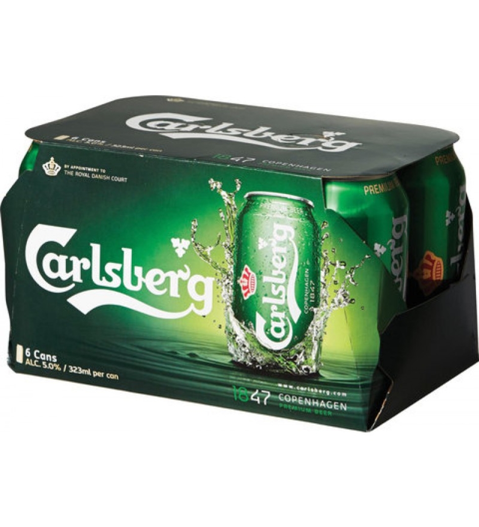 6x Cerveza Carlsberg en Latas 330cc