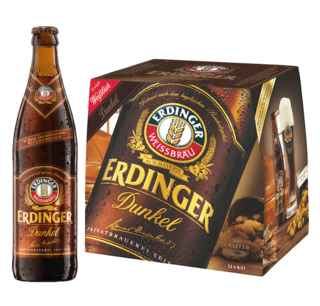 Imagen de 12x Cervezas Erdinger Dunkel Botella 500cc