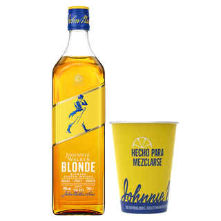 Imagen de PACK JOHNNIE WALKER BLONDE + VASO METALICO BLONDE: Whisky Johnnie Walker Blonde 750cc 40º alc. + Vaso Metálico Blonde JW