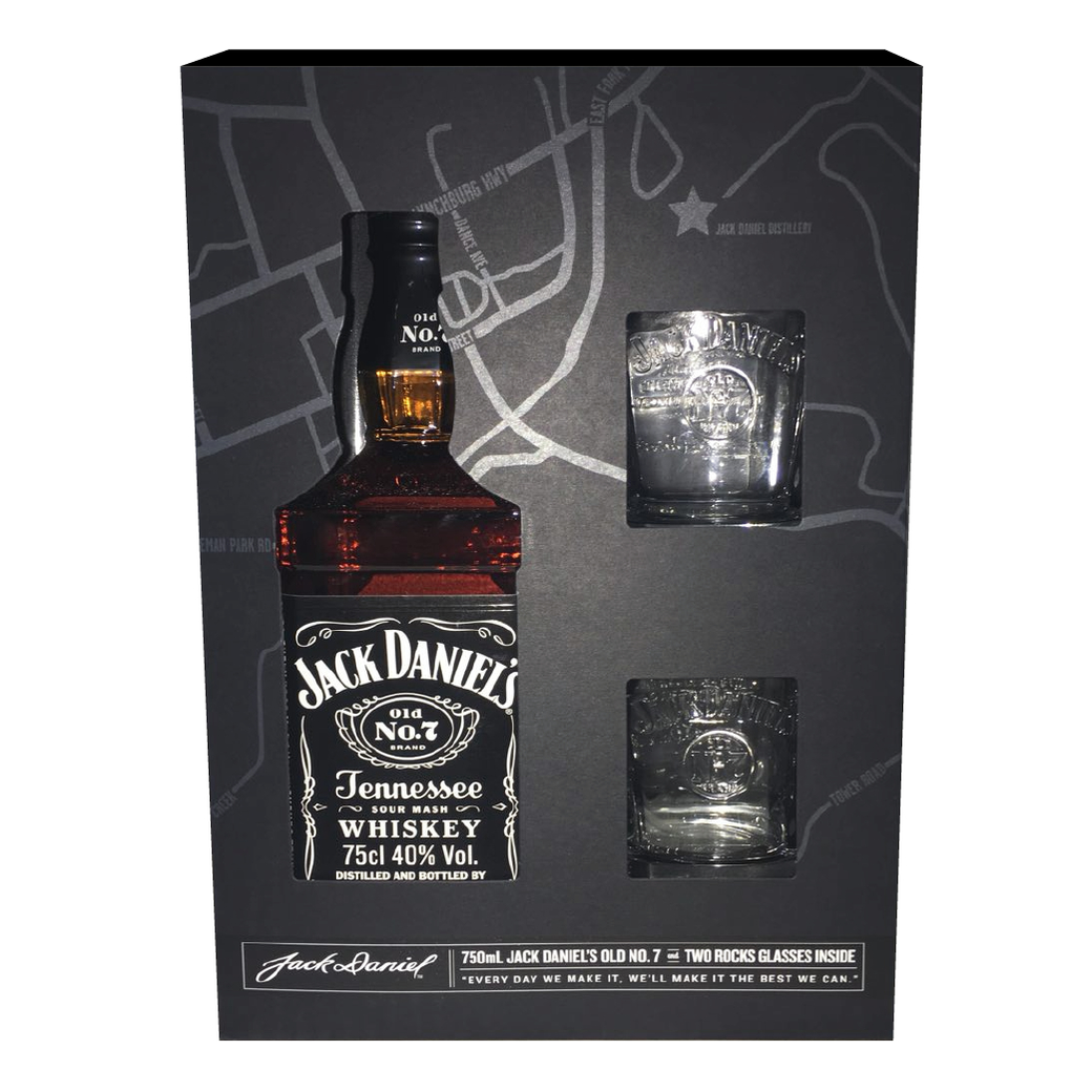 Whiskey Jack Daniels Old N7 750cc + 2 Vasos de Regalo