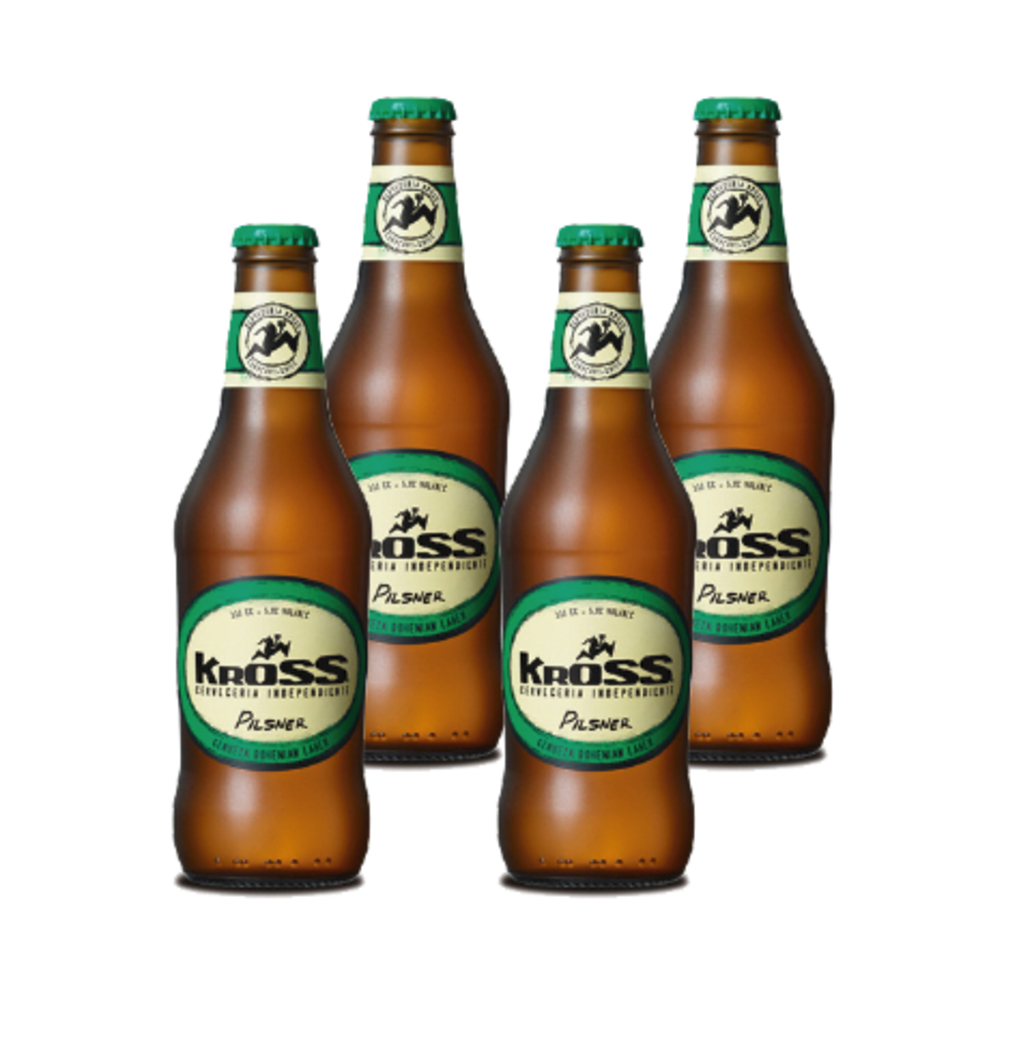 4x Cerveza Kross Pilsner en Botellas 330cc