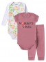 Kit Body Bebê Menina Suedine Mommy's