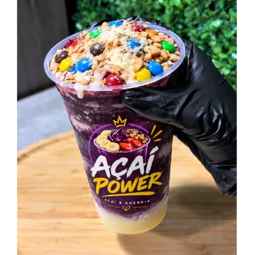 Açaí Power 500ML + 5 adicionais grátis