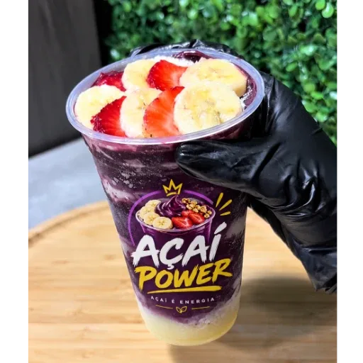 Açaí 500ML + Banana/morango  + 4 adicionais