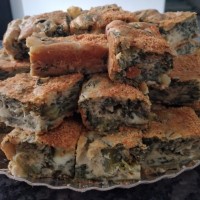 Torta (massa prática) frango, carne moida, sardinha, atum, presunto 