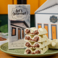 BARRA DE OREO COM CHOCOLATE BRANCO E NUTELLA