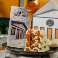 BARRA DE DOCE DE LEITE CARAMELIZADO COM MASSA FOLHADA