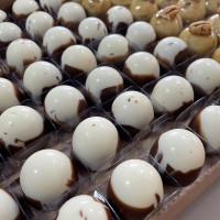 Mini trufa de brigadeiro branco 