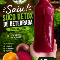 Suco detox com beterraba 500ml