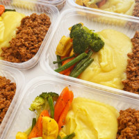 carne moída com purê 
