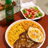 Marmita Bife Acebolado Com Ovo Frito+ Refri de 200mlngrátis
