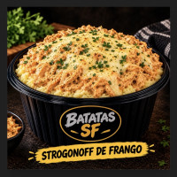 Batata de strogonoff de frango
