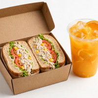 Combo Lanche de Frango Cremoso + Suco de Laranja
