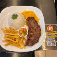 Contra filé com fritas