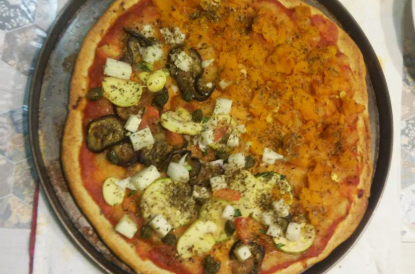 V pizza vegana com ou sem gl%c3%baten