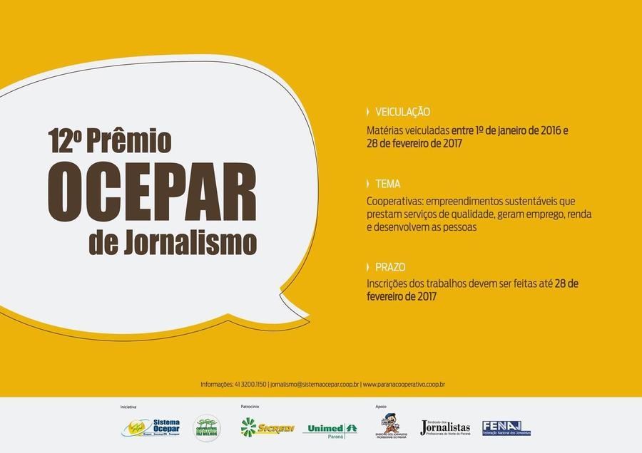 Premio ocepar jornalismo