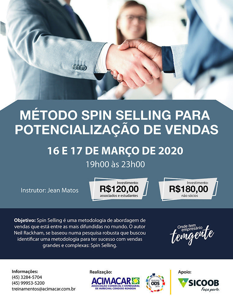 Acimacar apresenta m%c3%a9todo spin selling para potencializa%c3%a7%c3%a3o de vendas