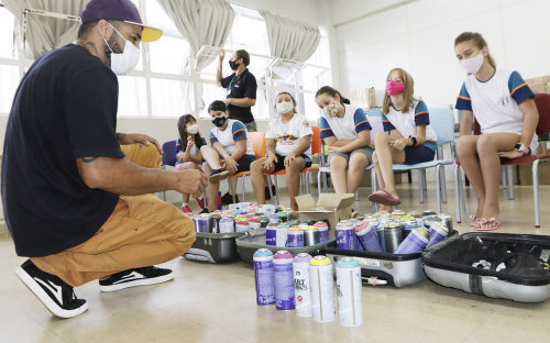 Grafite e educacao ambiental na seretaria de educacao carlos rodrigues 17
