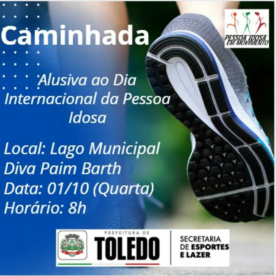 Caminhada pessoa idosa