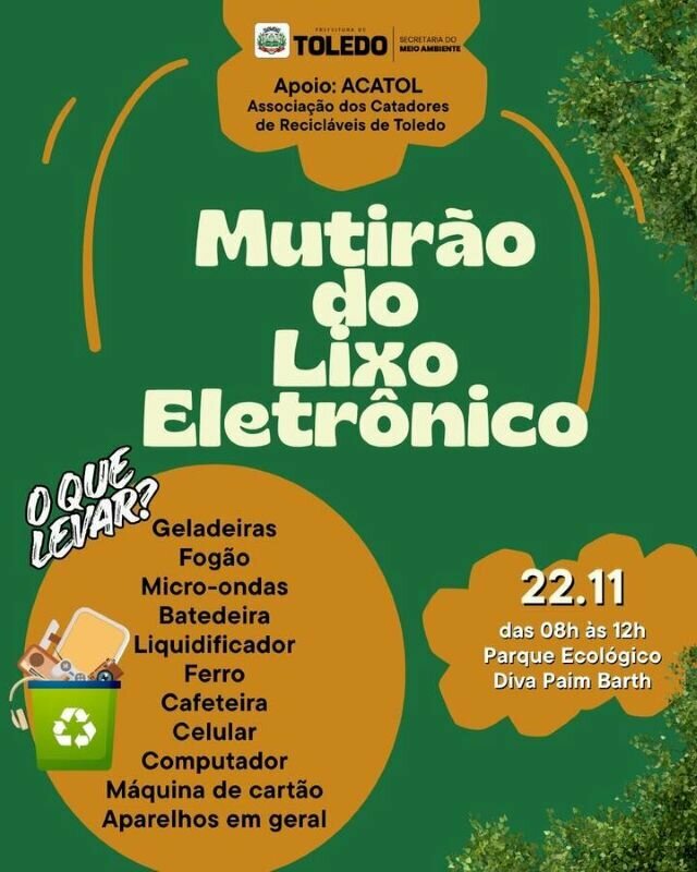 Mutirao do lixo eletronico