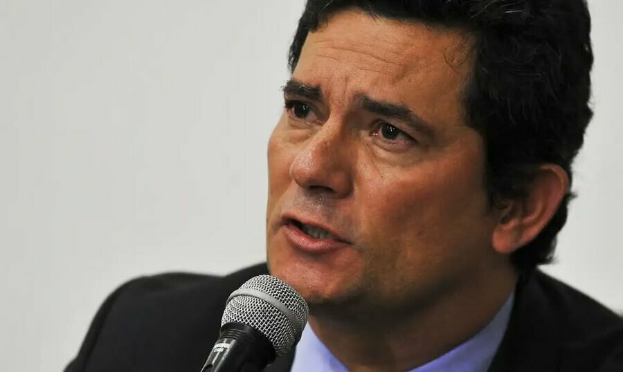 O ministro da justica e seguranca publica sergio moro fala a imprensa 0424202564