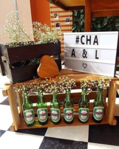 Garrafas para decoração de chá bar
