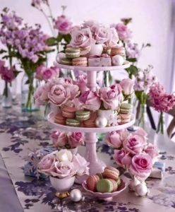 Doces decoração chá de casamento