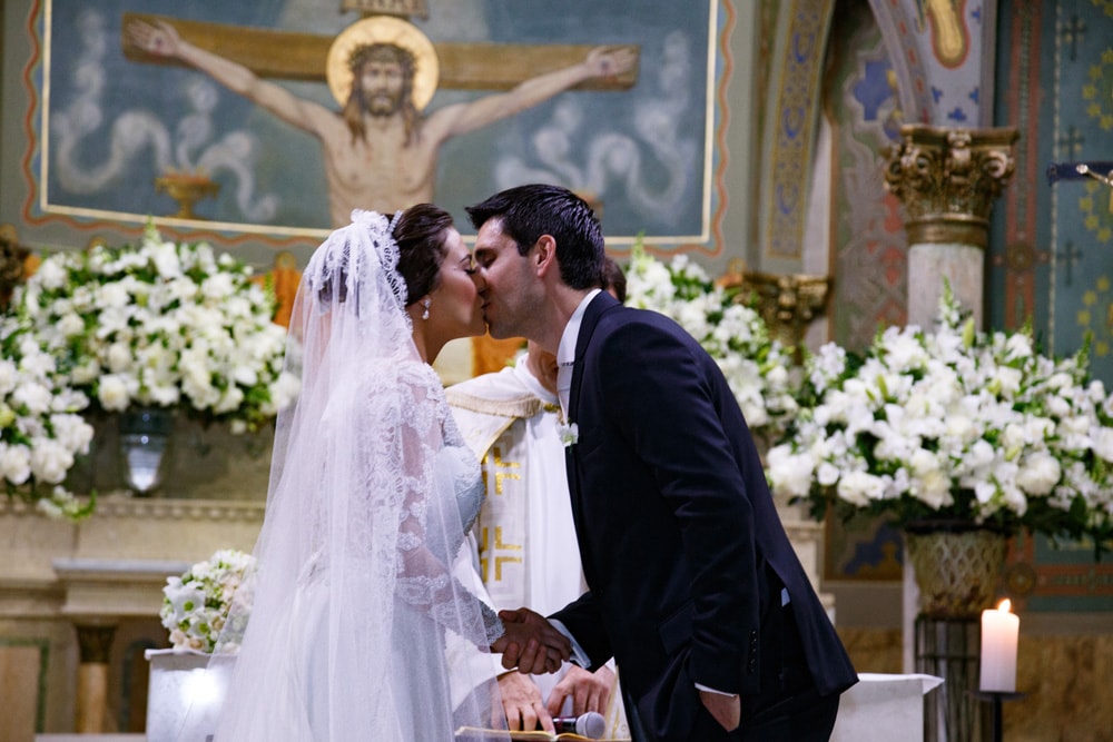 Casamento com decoração verde e branca – Andressa e Lucas