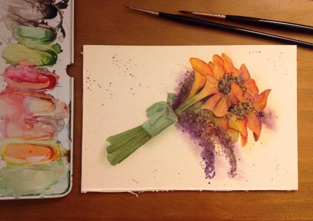 Convites de casamento: ideias de ilustrações em aquarela
