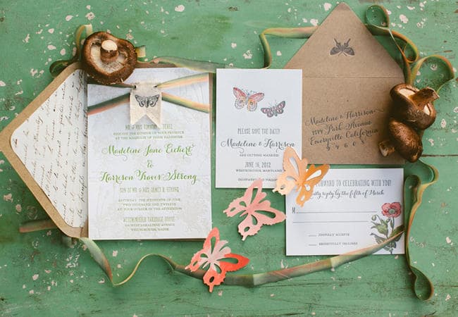 9 jeitos lindos de usar borboletas de papel na decoração e detalhes do casamento