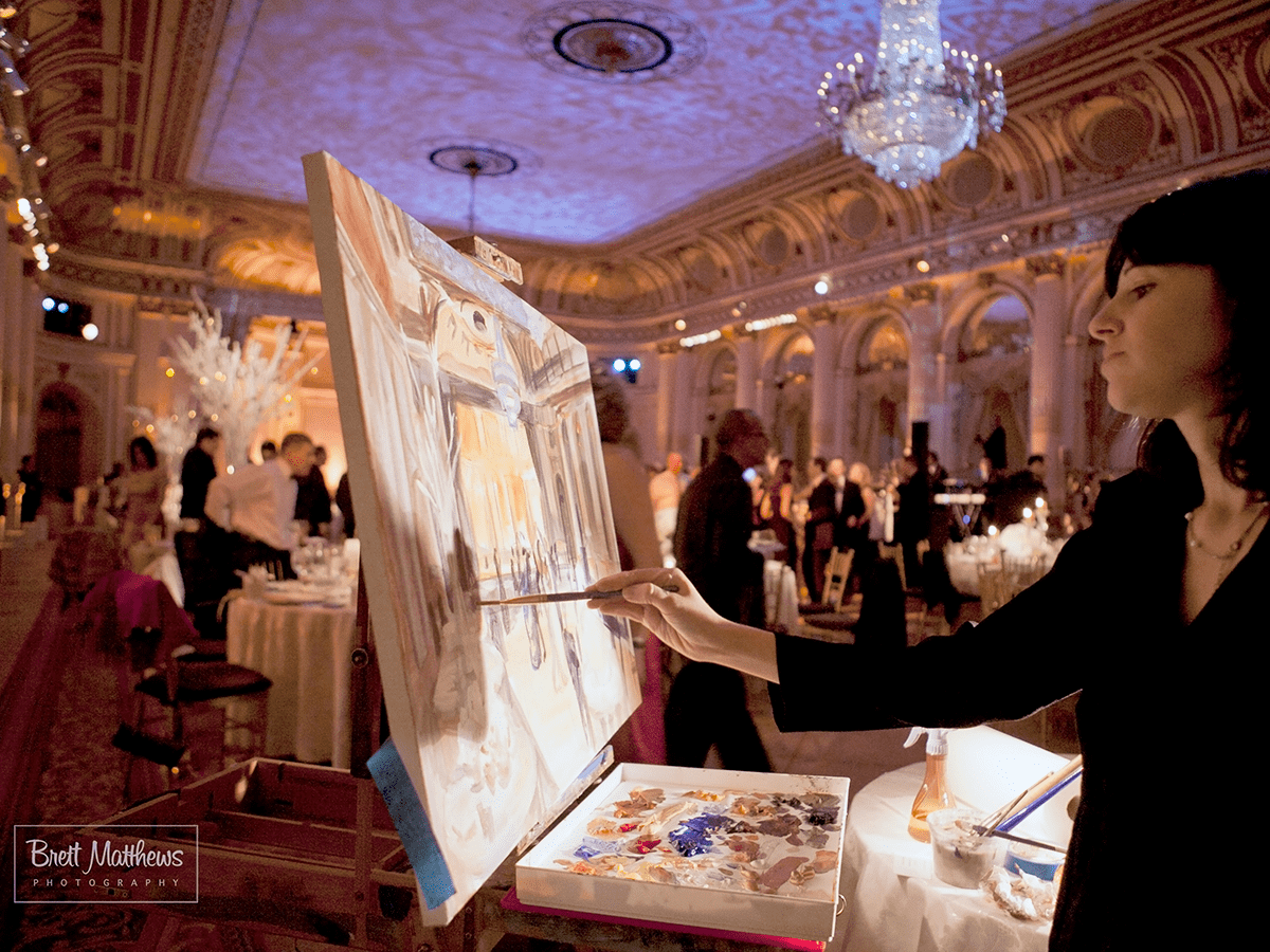 Pintura ao vivo é a nova tendência de casamento que você vai amar