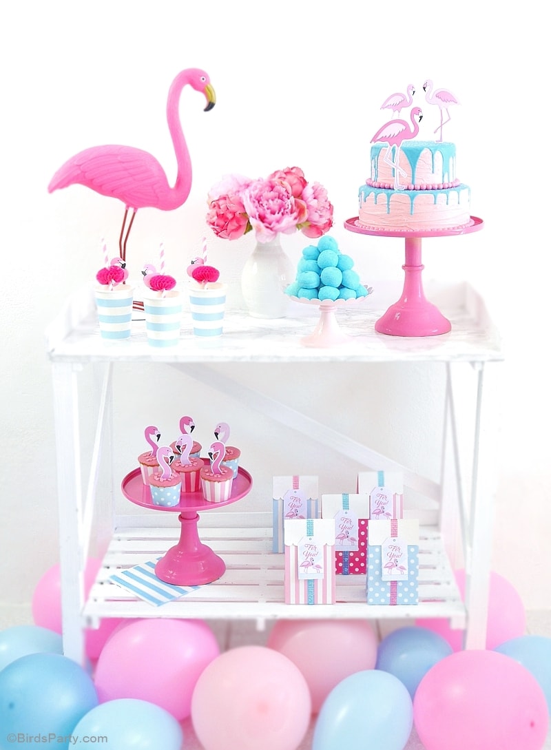 flamingo-birthday-party-pink-aqua-desser
