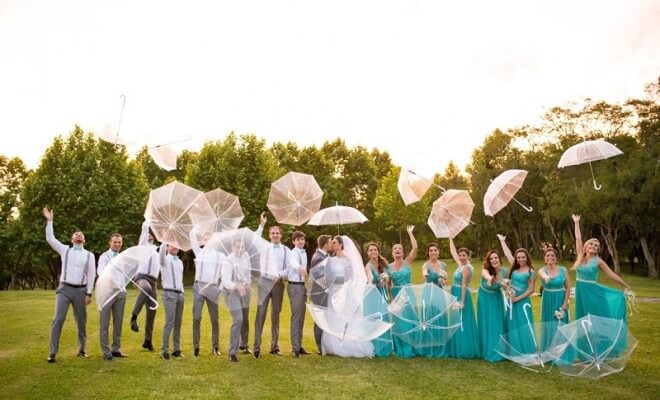 E se chover no dia do casamento?