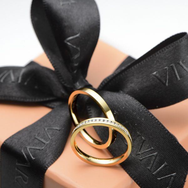 Aliança de casamento ouro fina