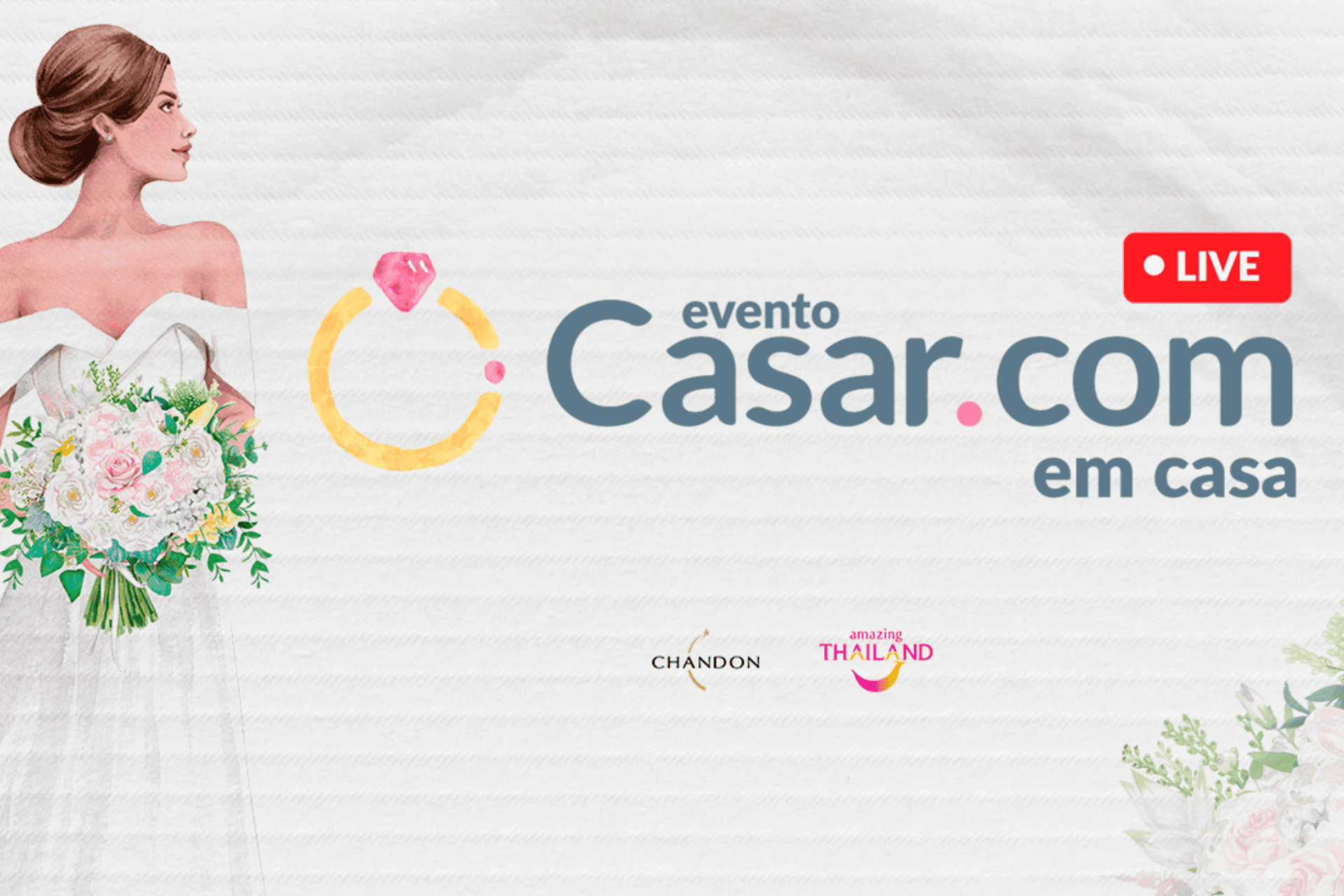 Casar.com promove evento online durante mês de maio