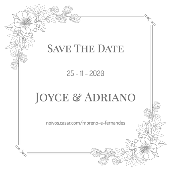 save the date para editar grátis